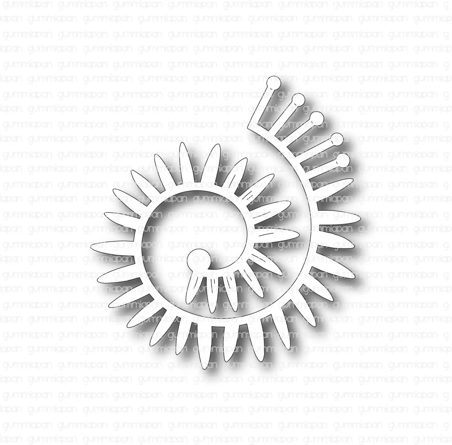 Gummiapan - Snurriga blommor mod1 - dies