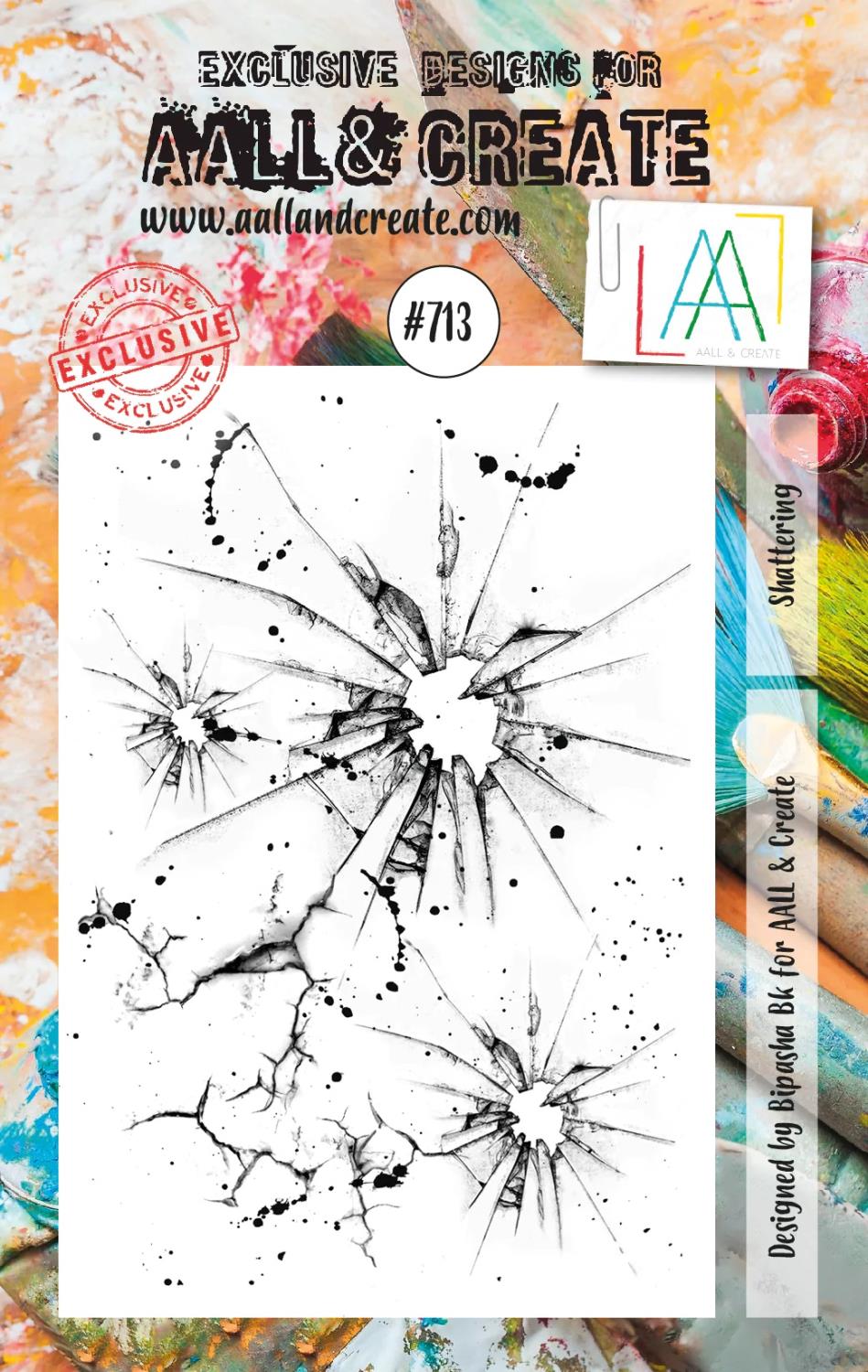 AAll&Create - Shattering - #713- A7 STAMP -