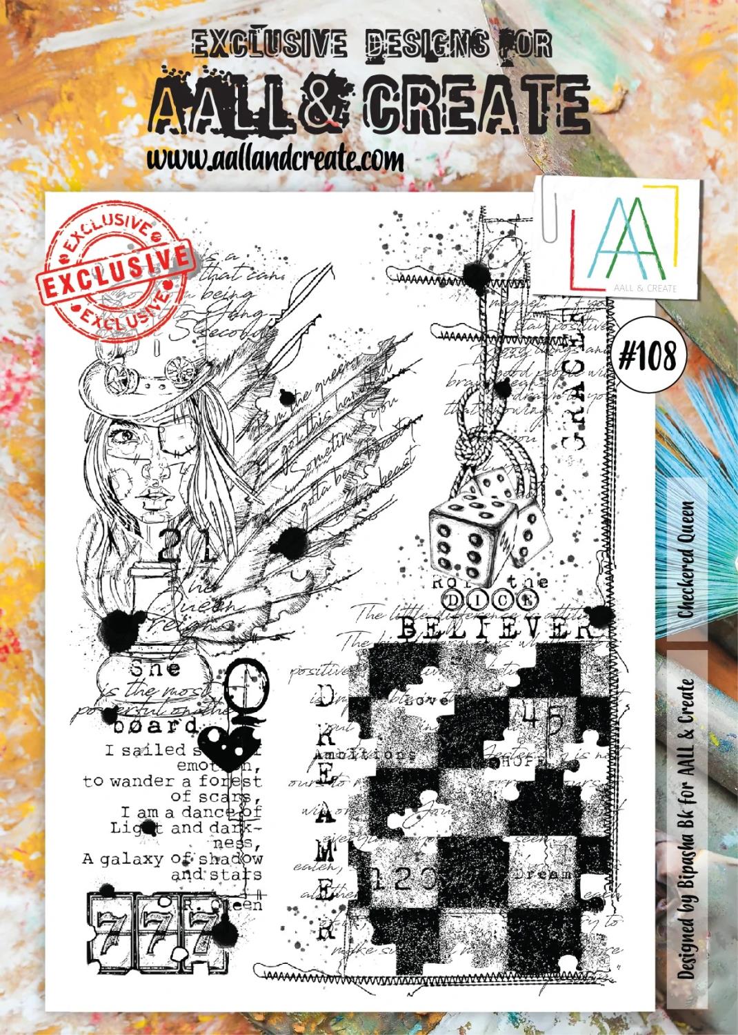 AAll&Create - #108 - A4 - Checkered queen