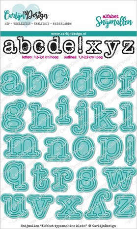 CarlijnDesign  - Alfabet med skygge  - småbokstaver