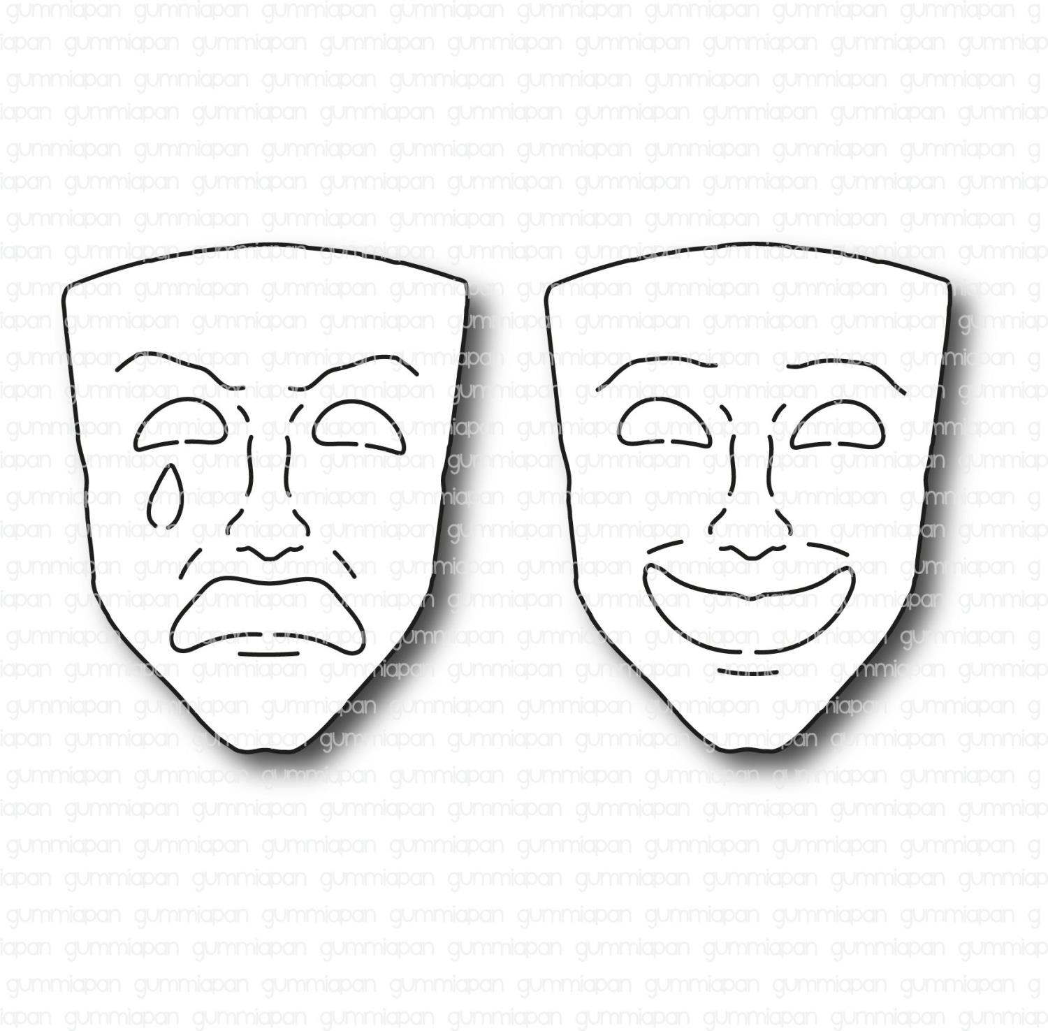 Gummiapan - Teater masker -dies