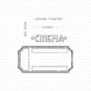 Gummiapan -Cinema Ticket - stempel