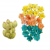 Prima Marketing Mulberry Paper Flowers - Strong/Majestic