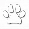 Gummiapan - Footprint - paw -dies