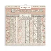 Stamperia - You and me Backgrounds -  12x12 Inch Paper Pack