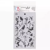 Ciao Bella - Stencil - 5 x 8 - Scraped off