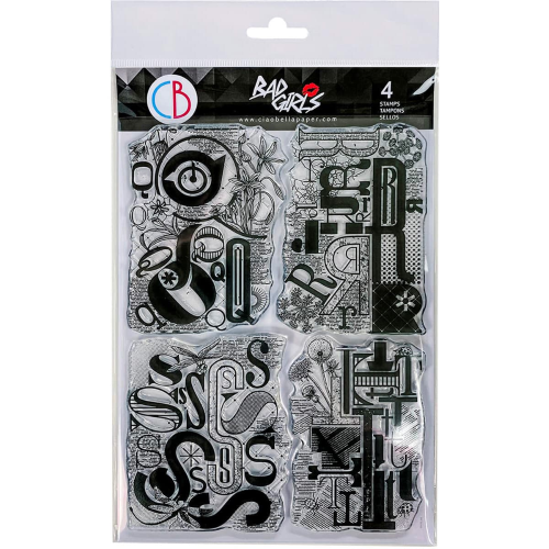 Ciao Bella - DESIGN LETTERS QRST- CLEAR STAMP