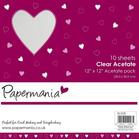 Papermania 12x12 Inch Clear Acetate (10pk)