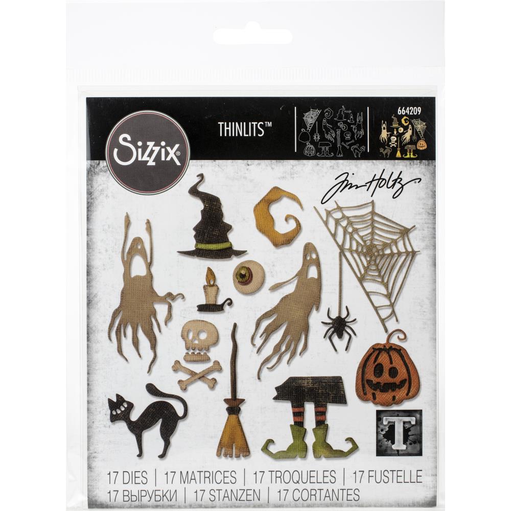 Frightful Things- Sizzix Thinlits Dies By Tim Holtz 9/Pkg