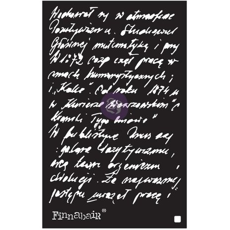 Finnabair - Prima Marketing Stencil 6"X9"- Ghostwriter