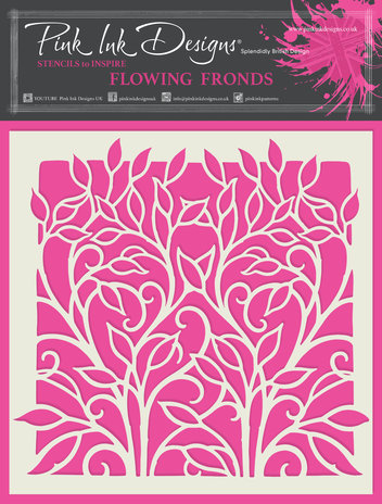 Pink ink Design - Flowing Fronds