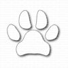 Gummiapan - Footprint - paw -dies