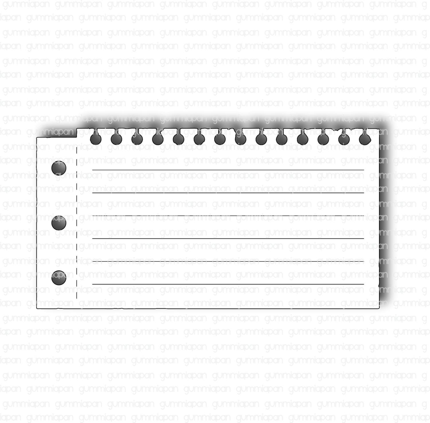 Gummiapan - Note sheet Mod. 2 Front page - dies