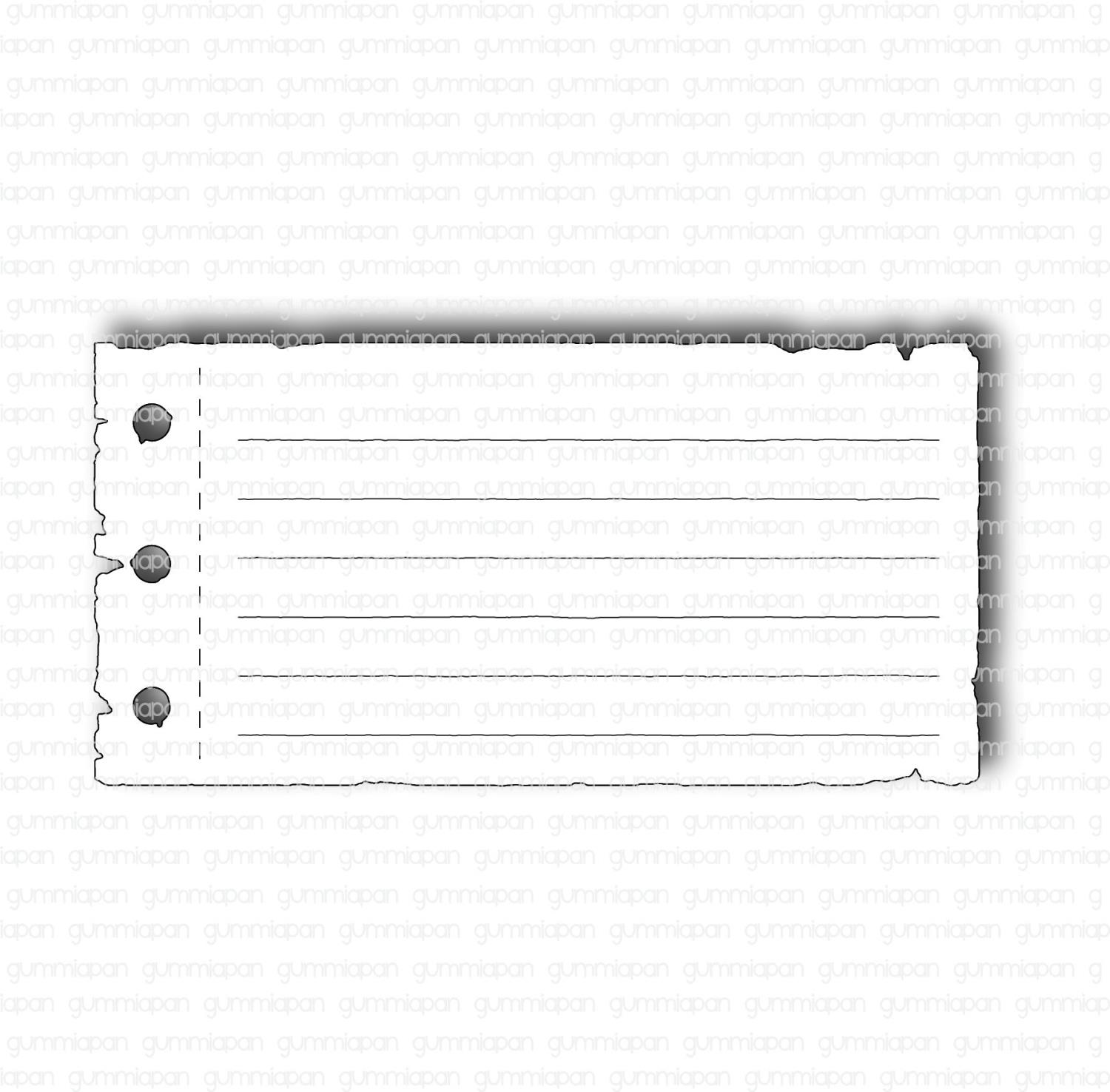 Gummiapan - Note sheet Mod. 1 Front page - dies