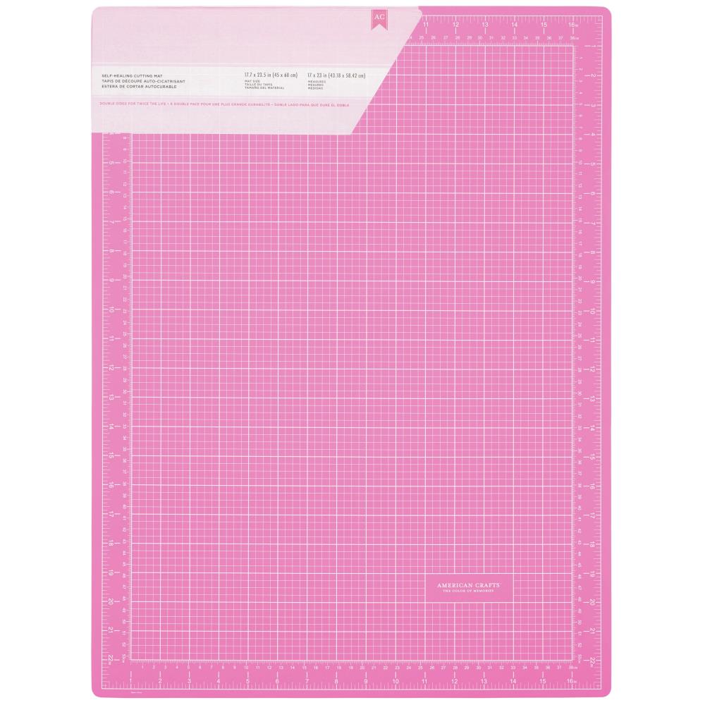 Pink Double-Sided Self-Healing Cutting Mat 18"X24"