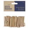 Papermania - Bare Basics Wooden Alphabet 25 pcs