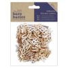 Papermania - Bare Basics Wooden Alphabet 200 pcs