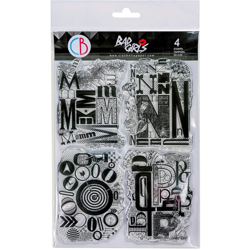 Ciao Bella - DESIGN LETTERS - Mnop- CLEAR STAMP