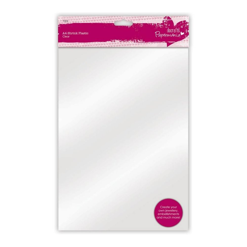 Papermania - A4 Shrink Plastic (10pk) - Clear