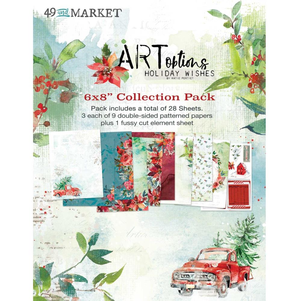 49 and Market - ARToptions Holiday Wishes - 6" x 8"