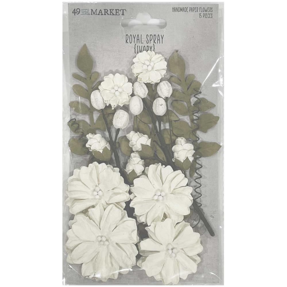49 and Market - Royal Spray - Flowers - Ivory