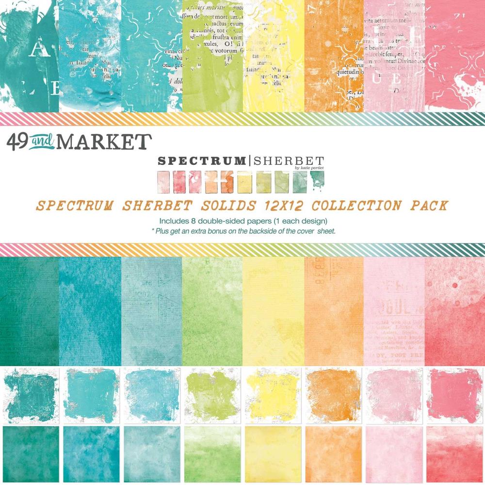 49 And Market Collection Pack 12"X12" - Spectrum Sherbet Solids