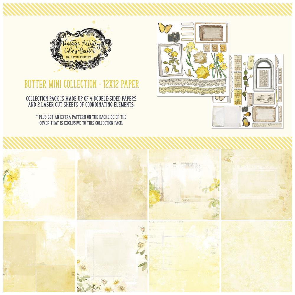 49 And Market Collection Pack 12"X12" - Vintage Artistry Butter