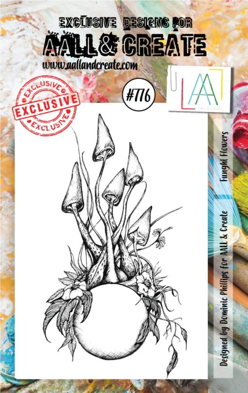 AAll&Create - Funghi Flowers - #776- A7 STAMP -