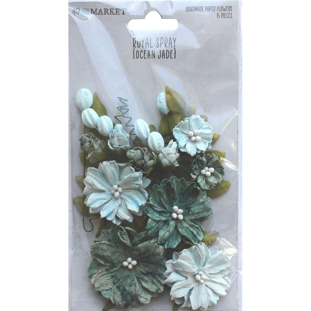 49 and Market - Royal Spray - Flowers - Ocean Jade