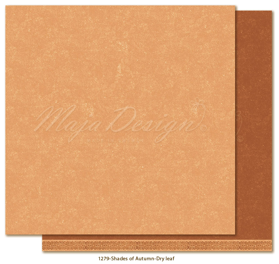 Maja Design - Autumn Poem - Mono - Dry Leaf - 12x12"