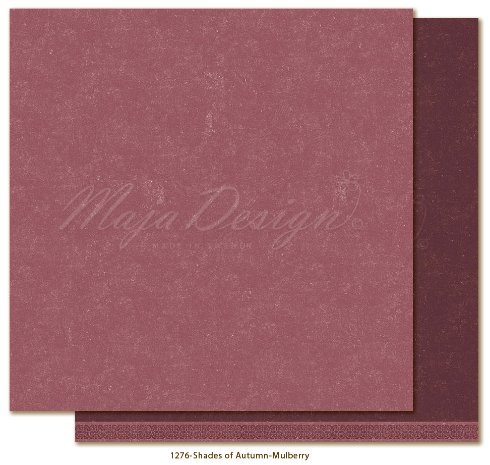 Maja Design - Autumn Poem - Mono - Mulberry - 12x12"