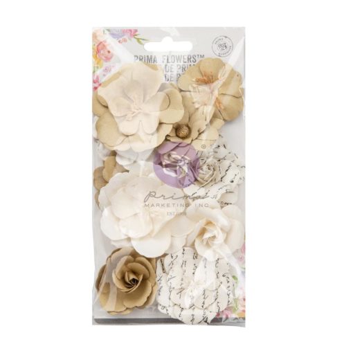 Prima Marketing Mulberry Paper Flowers - Sugar & Milk/Strawberry Milkshake