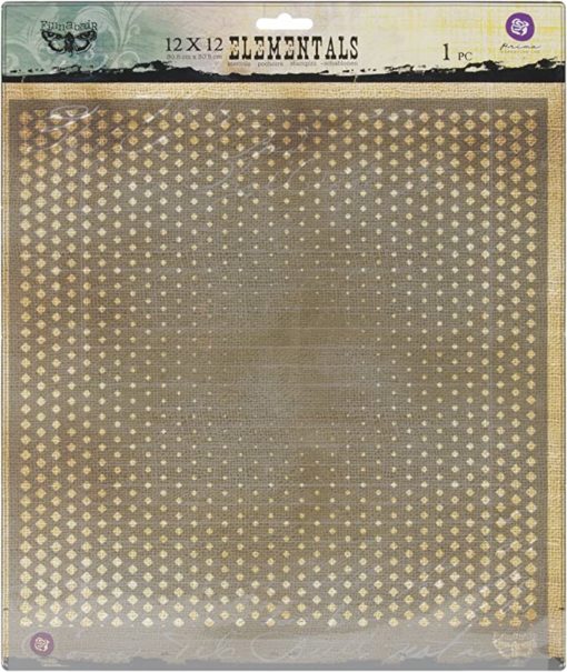 Prima Marketing - Stencil 12 x 12  Elementals - Halftone