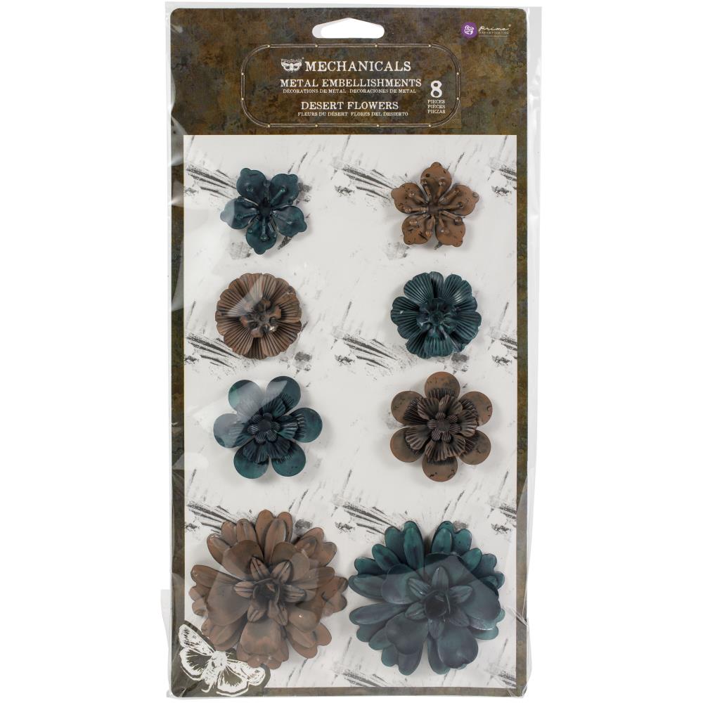 Finnabair Mechanicals Metal Embellishments - Desert Flowers