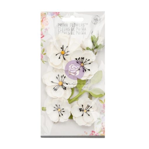 Prima Marketing Mulberry Paper Flowers - Lovely Notes/Strawberry Milkshake