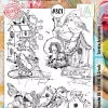 Aall&Create - A5 stempel - Garden Accessories # 801