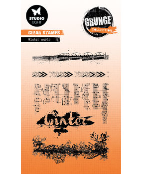 Studiolight  - Winter Music Grunge Stamps