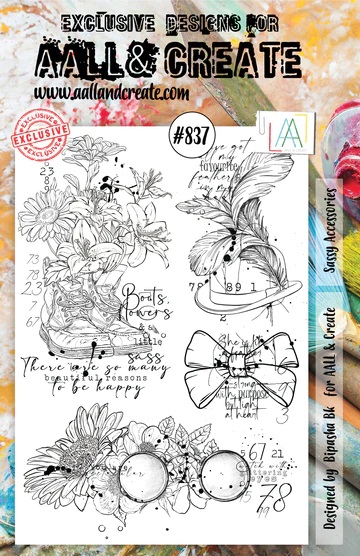 Aall&Create - A5 stempel - Sassy Accessories - #837