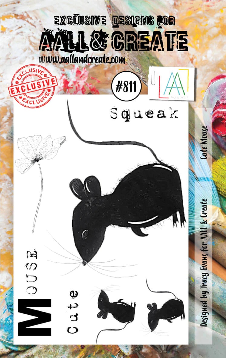 AAll&Create - A7 STAMP - Cute Mouse - #811