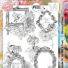 Aall&Create - A5 stempel - Mirrors  frame - #838