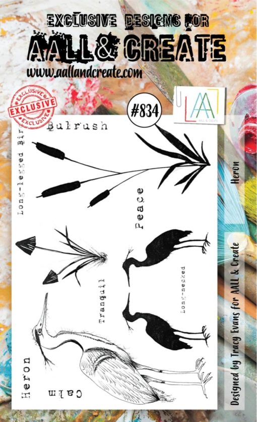 AAll&create - A6 STAMPS  - #834 - Heron