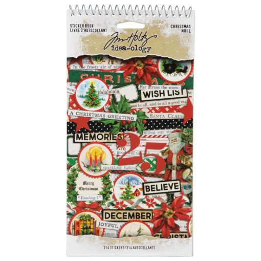 Tim Holtz - Idea-ology - Christmas 2022 - Spiral bound Stickers