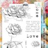 Aall&Create - A5 stempel - Sent with Love  #831