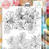 AAll&create - A6 STAMPS  - #839 - Daisies & Numbers