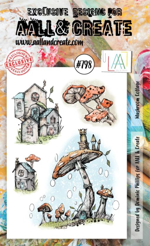 AAll&create - A6 STAMPS  - #798 - Mushroom Cottage