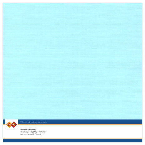 Linen Cardstock - Light Blue