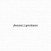 Gummiapan - #endeligvoksen - stempel