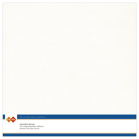 Linen Cardstock - Off White