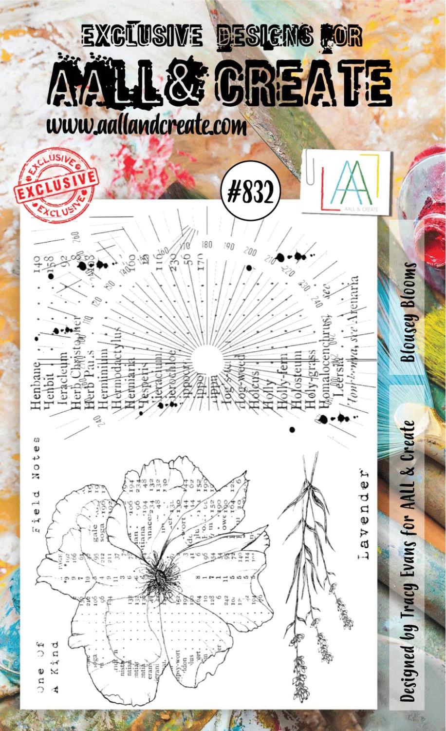 AAll&Create - A6 STAMP - Blousey Blooms - #832