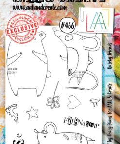 Aall & Create - Quirky Friends - #466 - A6 STAMPS